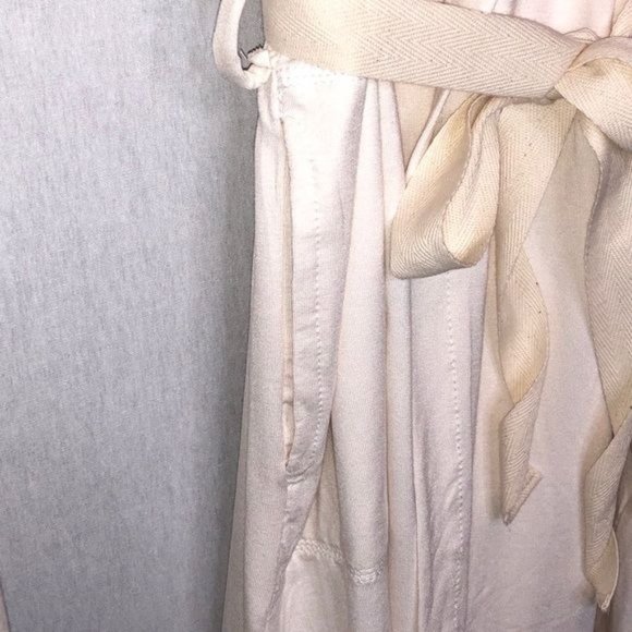 PURE FIBER HOODED JERSEY ROBE LOUNGEWEAR - Picture 6 of 9